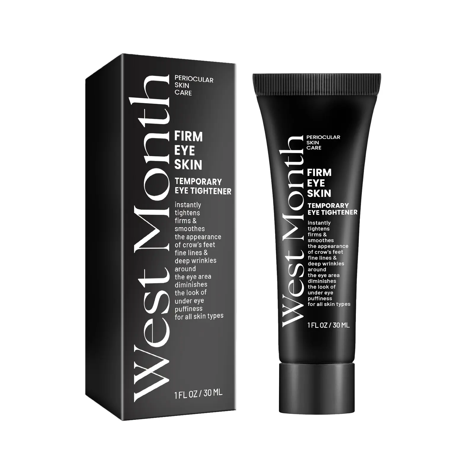 West Month Temporary Eye Tightener, Dilute Fine Lines Eye Bag Dark Circle Law Grain Crow's Feet Moisturize Eye Skin