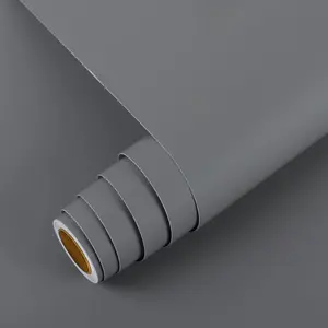 Matt Wallpaper Thick Sticky Back Plastic Roll, Peel and Stick Vinyl Wrap, Washable Removable Contact Paper for Living Room Bedroom, 40cm X 500cm