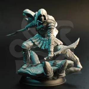 Master Assassin Rogue - Serran 3D Printed Miniature, DM Stash Home Decor Statue & Figurine