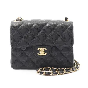 Pre-owned CHANEL Calfskin Shoulder Bags Mini Matelassé Calf Shoulder Bag