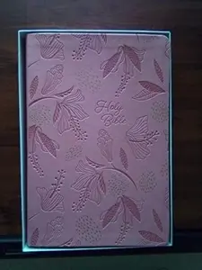 USED-NIV Reference Bible - Giant Print Edition - Pink Leathersoft Comfort Print by Staff (Unknown)