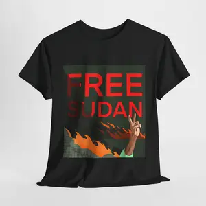Free Sudan, End The War Unisex Short-sleeve T-Shirt, Full Color Casual Fashion