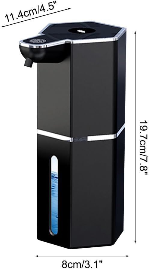 Automatic Soap Dispenser Touchless, Foaming Soap Dispenser 12oz USB Rechargeable, 4 Adjustable Levels Waterproof, Kitchen Gadgets Home Essentials, Wall Mount Hand Soap Dispenser for Bathroom Restroom Use