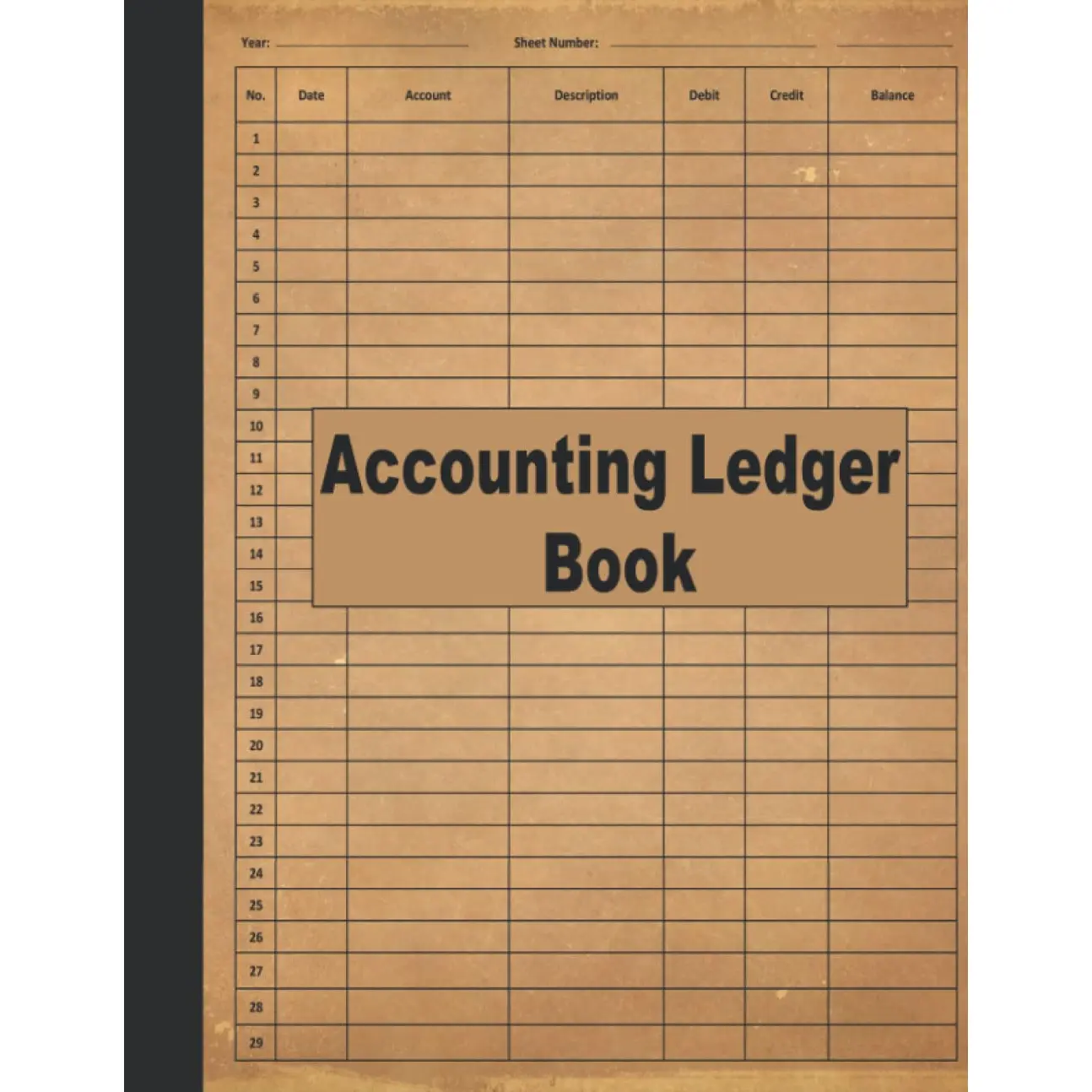 Accounting Ledger Book: Account Ledger Book, Bookkeeping Record Book, Small Business Income Expense, Accounting Journal Entry Book