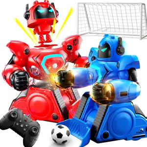 Dual Player Boxing Fighting Remote Control Kids Parent-Child Interactive Toy Robot, Ejectable Driver – Soccer Robot, Children's Christmas Birthday Gifts