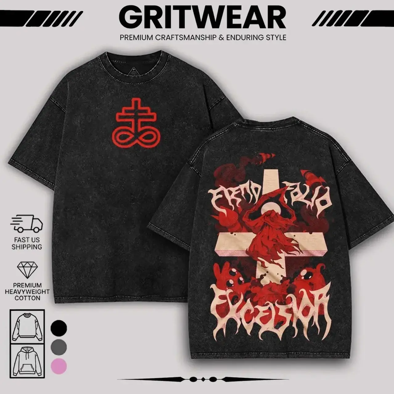 The binding of isaac Game Sacred Heart Washed 2 sided printed T-Shirt, Brimstone shirts, Cotton unisex graphic tees hoodie game merch Menswear Clothes Soft trendy game day J1S