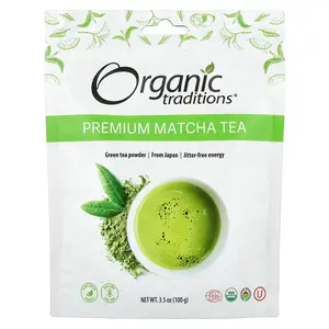 Organic Traditions Premium Matcha Tea, 3.5 oz (100 g)