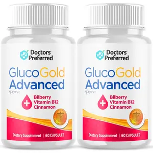 (2 Pack) Gluco Gold Blood Balance Advanced Support Glycogen Supplement 120 Caps