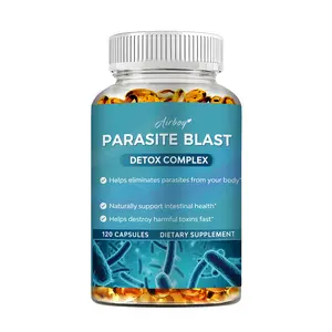 Airboy dietary supplement, 120 softgels, contains natural extracts such as cranberry, garlic, and black walnut shell powder. It is a parasite fighter and supports gut health.