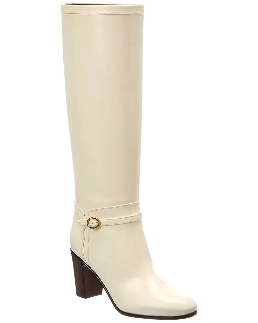 Valentino Pattie 75 Leather Knee-High Boot