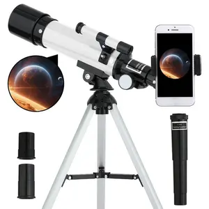Astronomy Telescope with Tripod and Moon Filter, 90x Refractor for Beginners, Ideal for Adults and Kids Exploring Moon and Stars