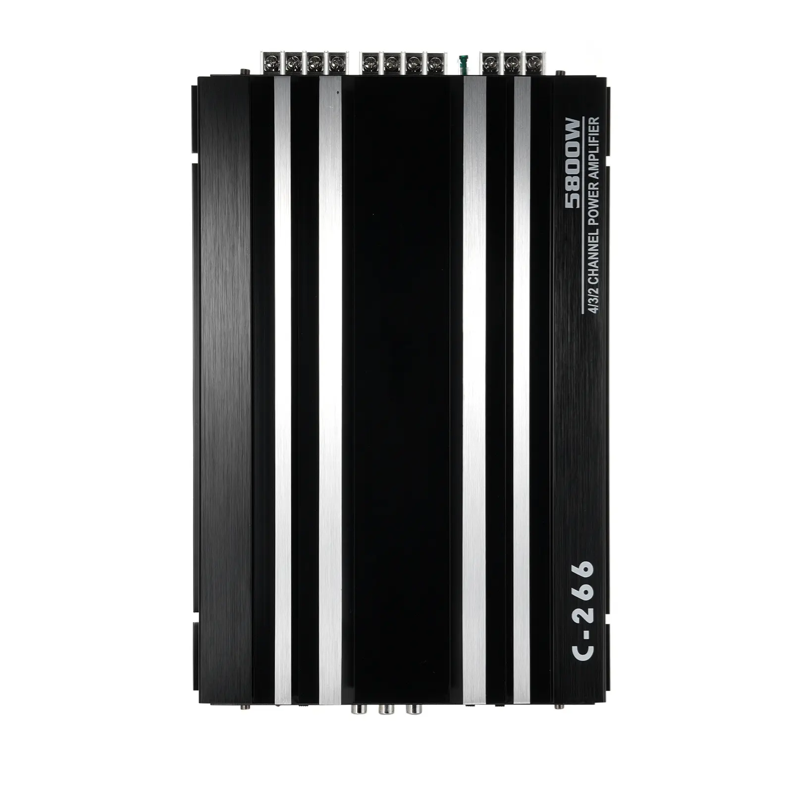 Car Power Amplifier 12V 4 Channel High Power Aluminum Alloy Car Audio Amplifier Black