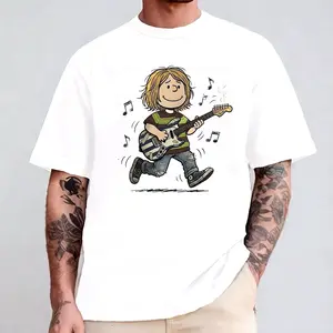 Kurt Cobain 90s Grunge Comfort Color Letter Printed Tee Ring-Spun Cotton Soft-Washed T-Shirt Trendy Tops Perfect Gift