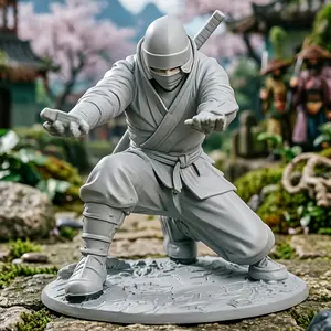 A pen holder in the form of a ninja warrior is perfect for adding a touch of fashion to your desk. It can hold ballpoint pens, fountain pens, pencils and various office supplies. It is an ideal gift for friends and colleagues.