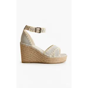 Saddler Raffia Wedge Sandal