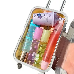 Unicorn Mini Suitcase Lipgloss Bundle - Lip Care Kit with Lip Balm Lip Gloss and Lipstick - 5 Random Colorful Glossies -Cute Travel-Friendly Lip Care Kit- Everyday Moisturizing and vegan Lip gloss set