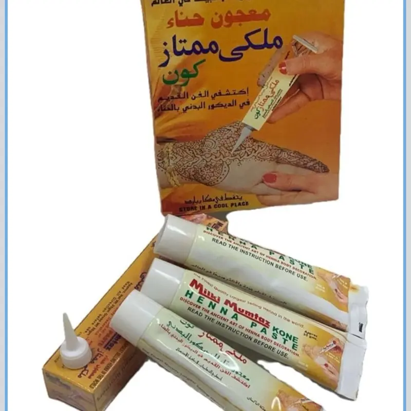 Red Henna Paste, 1 Pack - Makeup Body Art Dye for Beauty & Personal Care