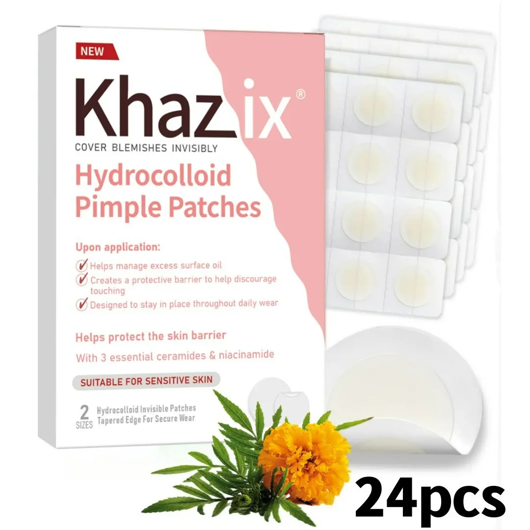 KHAZX 12/24pcs Microneedle Gentle Care Patches, Acne Treatment Patches, Single Item, Non-Flammable, Made in China
