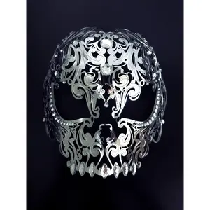 Metal Skull Mask - Silver