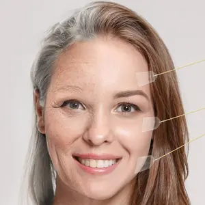 Invisible Face Lifting Tape 40 Pieces Set - Instant Lift Sculpt for Youthful Glow Gentle Skin Safe Irritation Free Jawline Shaper Freckle Stamp Peptide Dispensing Pen Pore Polishing Wand Removal Tweezer Precision Pimple Popper Red Light Mask