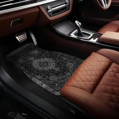 Car Floor Mat, Automotive Floor Mats, 4 Counts/set Non-slip Car Front & Rear Floor Mat, Fashionable Car Interior Decoration Accessories
