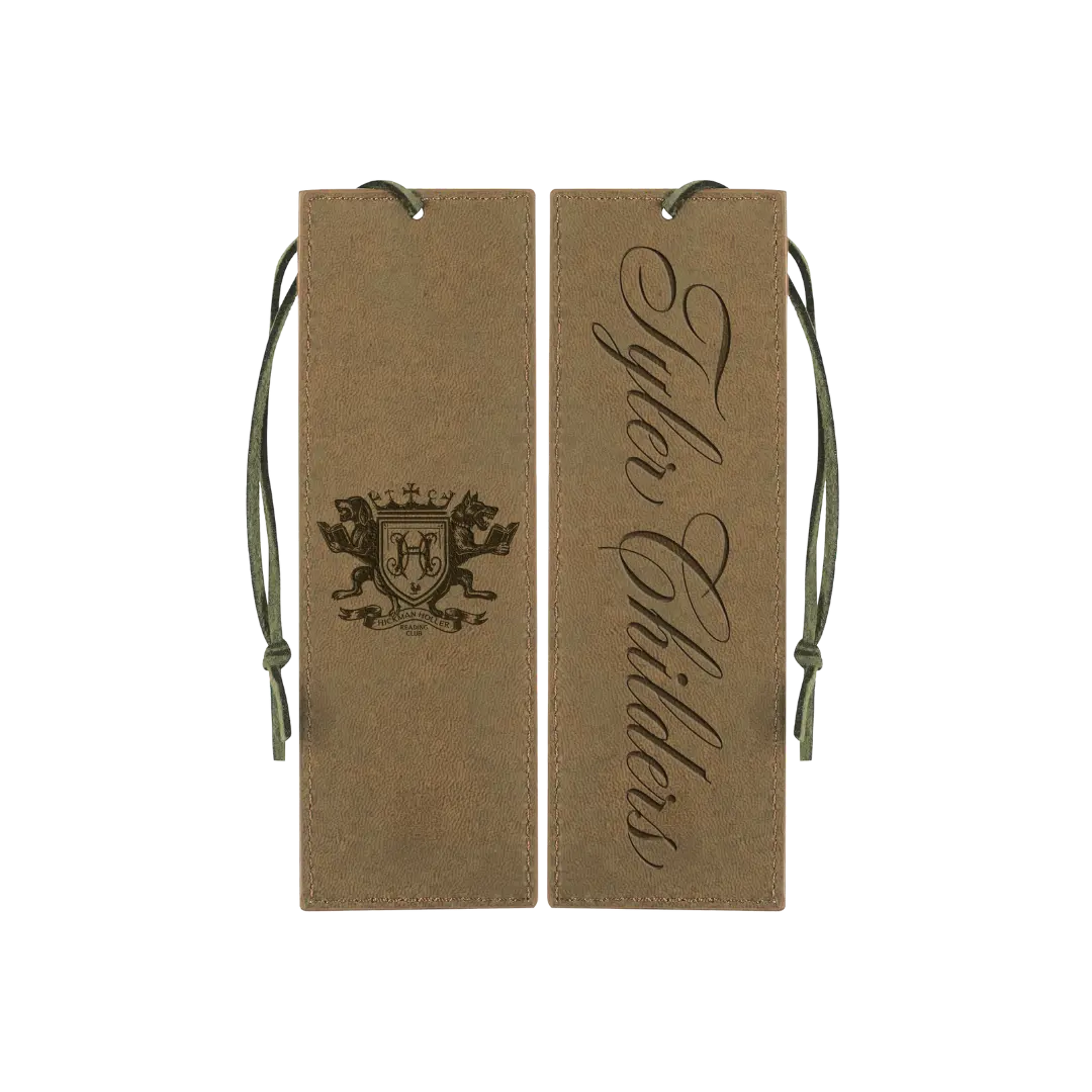 Hickman Holler Reading Club Leather Bookmark