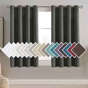 H.VERSAILTEX Linen Blackout Curtain 1 Panel for Bedroom/Living Room Thermal Insulated Grommet Linen Look Curtain Drapes Primitive Textured Burlap Effect Window Drapes