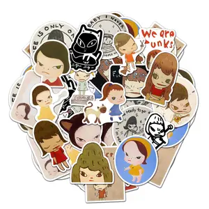 Yoshimoto Nara Pack 20 PCS Stickers Prited Meme Funny Graphic Waterproof Stickers Pack, Decorative Car Wall Bottle PC Book Vinyl Stickers Decal