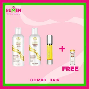 COMBO HAIR SHAMPOO + CONDITIONER  HAIR PRO  WITH STEM CELLS , ARGAN OIL + GIFT , 4 PIECE  Haircare