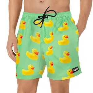 NEFF Men's Green Ducky Daily Hot Tub Board Shorts for Swimming (Green Ducky XXL)