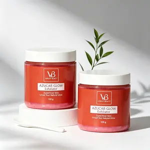 VB Azucar Glow Exfoliating Sugar Scrub 100g, Natural Hydrating Facial Scrub, Deep Pore Cleanser, Brighten, Smooth Skin & Improve Dull Complexion
