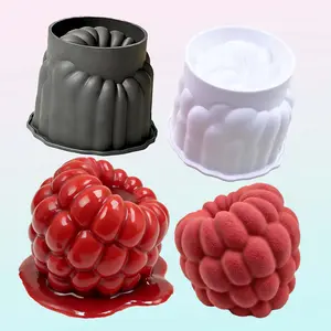 Raspberry Silicone Mold for Baking Mousse Fruit Cake Dessert Chocolate Mold, Handmade Soap Candle Mold, Silicone Cake Pan, Versatile Kitchen Tool, Reusable Chocolate Mold