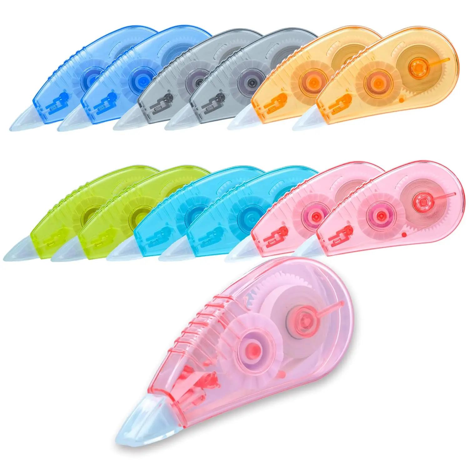 White Correction Tape, 12Pack – 13.13ft for School Office | Tear-Resistant Tape, Correction Tape, Easy To Use Applicator, Instant Corrections