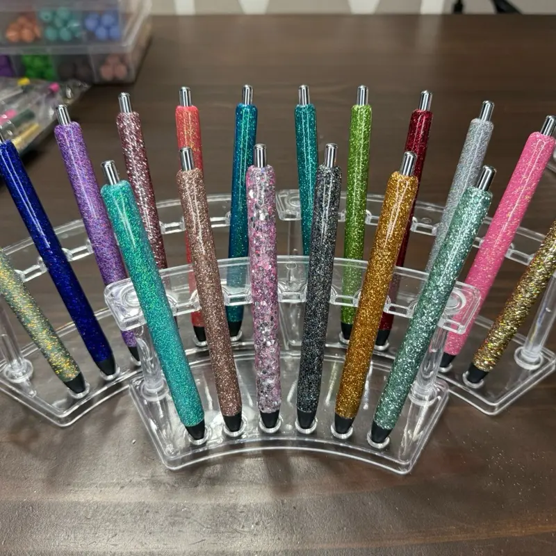 Glitter Epoxy Pens - Solid Color Collection in Assorted Glitter Finishes for Personal Projects School Assignments & Office Tasks