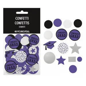 Purple Graduation Confetti Mix