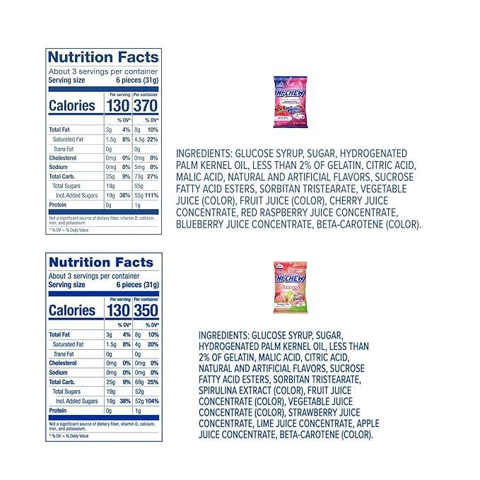 HI-CHEW Variety Mix, Pack of 8 Bags - 22 Flavors Including Dessert Mix - Unique Fun Soft & Chewy Candy - Immensely Juicy Fruity Candy Flavors