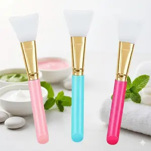 Soft Silicone Face Mask Brush for Deep Cleansing Blackhead Removal Mud Mask Mixing Makeup Removal Facial Skin Care Tool Gentle Pore Cleaning DIY Beauty Essential