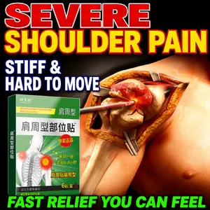 3-Pack Shoulder Inflammation Patches — Soothes shoulder stiffness and discomfort, relieves pain when lifting arms; for everyday home topical use
