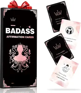 Badass Affirmation Cards  118 Positive Affirmations for Women, Double-Sided Inspirational & Motivational Cards for Daily Self Care,  Gifts for Women,  Friend, Sister, or Coworker