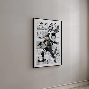 [Sale Up To 40%] Shikamaru Nara Manga Poster, Naruto Anime Wall Art, Curated Manga Panels Print, Strategy Genius Decor, Anime Room Decor, Gift for Anime Fans