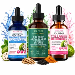 Soursop Wellness Trio, Collagen, Magnesium & Herbal Liquid Complex for Muscle Recovery, Immune Support, Hydration & Natural Energy