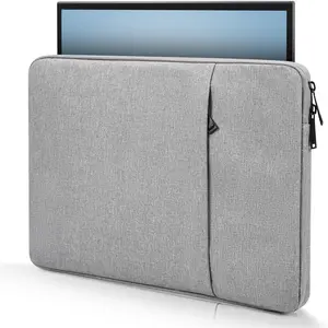 15.6 Inch Portable  Case Sleeve Compatible with Anyuse YxK Forhelp Newsoul KYY/ Zenscreen 15.6" Portable Monitors  Bag,Size-15"x10.8" Light Grey