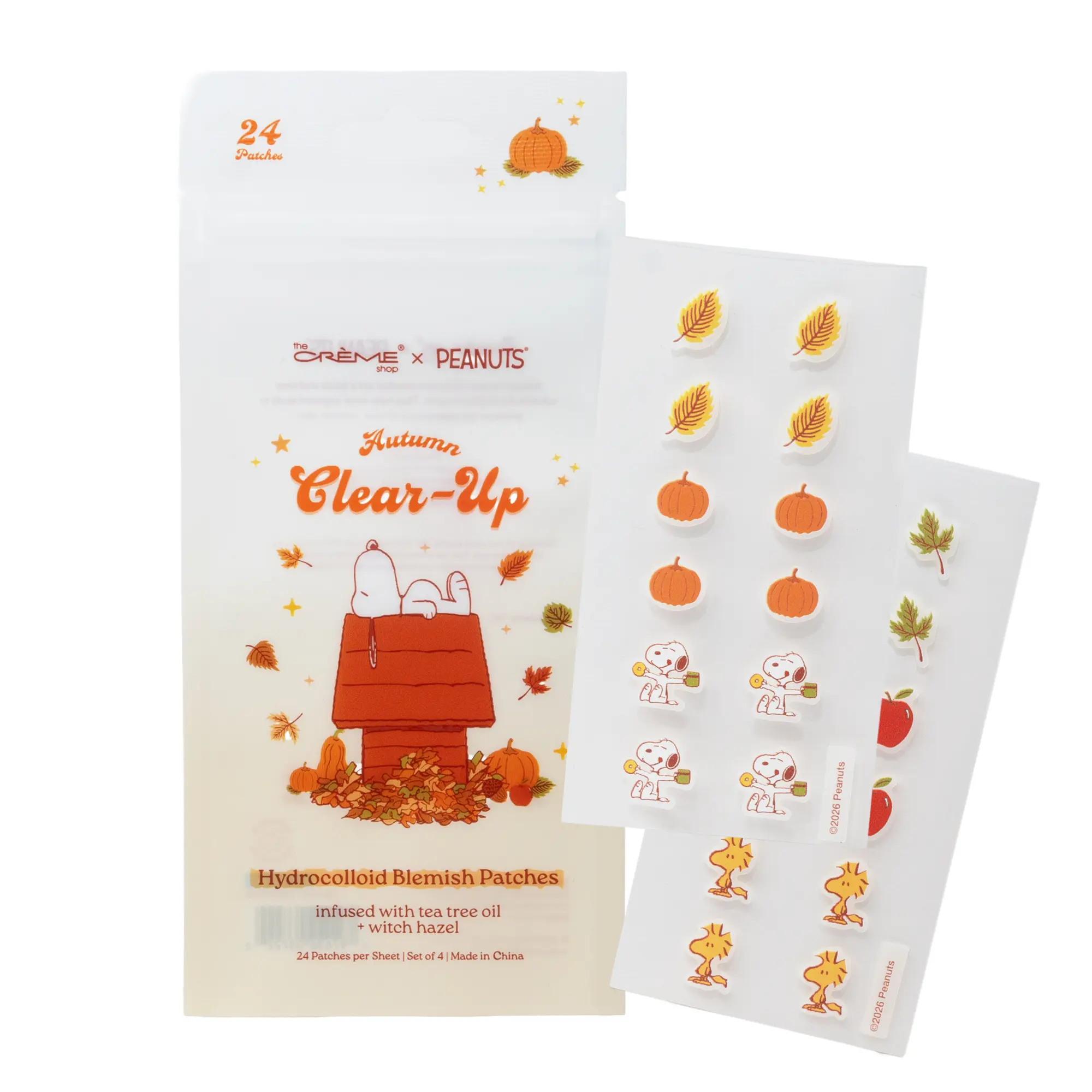 The Crème Shop x Peanuts Great Pumpkin Korean Hydrocolloid Blemish Patches (24ct)