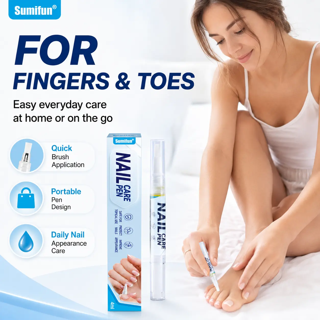 Nail Care Pen (4ml) – Portable daily care to improve the appearance of fingernails and toenails.