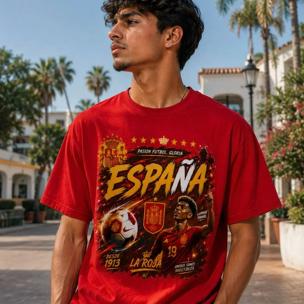 La Roja T-Shirt Red Short Soccer Shirt