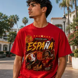 La Roja T-Shirt Red Short Soccer Shirt