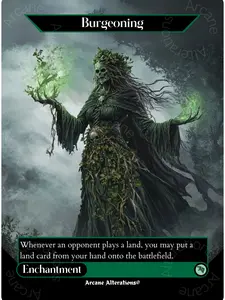 Burgeoning - Full Art Altered Art Custom Proxy Card