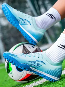 Men's TF Soccer Shoes, Blue, Professional Anti-Slip Wear-Resistant Design, Ideal for Artificial Grass Training & Matches, Football Field Boots