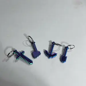 Set of Minecraft keychains