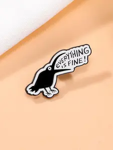 Vintage Style Crow Design Brooch, Cute Cartoon Enamel Pin Suitable for Backpacks, Jeans, Scarves, Hats Decoration, Fashion Accessories for Men & Women
